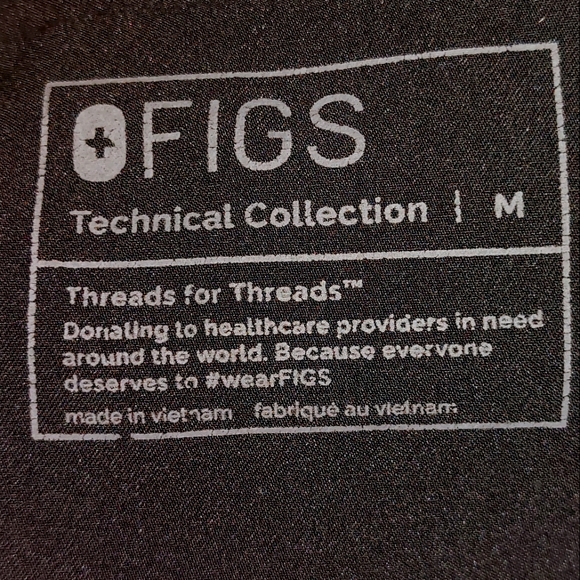 FIGS Women's High Waist Zamora Jogger Scrub Pants Black M  EUC Style: M21SW2051 - Picture 9 of 13